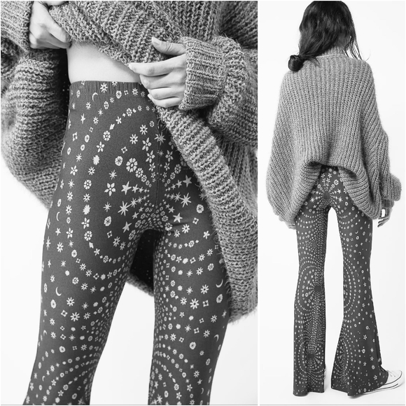 New novella royale janis bells aqua haze legging L teal turquoise leggings pants - Picture 7 of 16